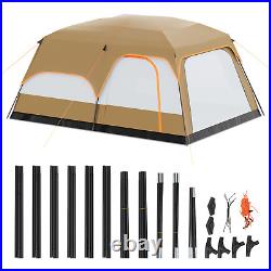 174x128 Camping Hiking Tent 5-8 People Instant Cabin withDetachable Room Divider