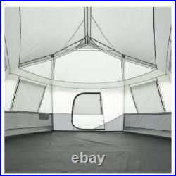 17' x 15' Person Instant Hexagon Cabin Tent, Sleeps 11 Person