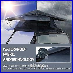 1-2 Person Flip Over Car Rooftop Tent UV Resistant & Waterproof Hiking Camping