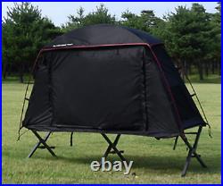 1 Person 3 Season Lightweight Black Mountain Cot Tent (2 in 1)
