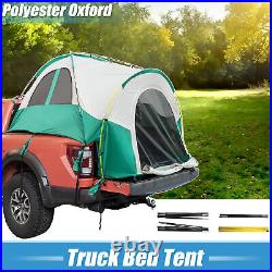 1 Set Truck Bed Tent Waterproof 5.5- 5.8ft Truck Tent for Camping Beige Green