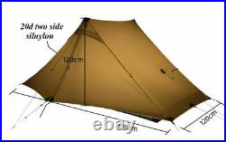 2022 Lanshan Pro LightWeight 2 Person 3 Season Backpac Camping Tent 20D Silnylon