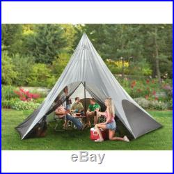 20' Teepee Shelter Tent 10 Person Weather Resistant Coated Vented NEW