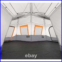 20' X 18' 12-Person 3-Room Instant Cabin Tent with Screen Room, 56.5 Lbs