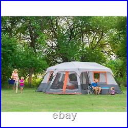 20' X 18' 12-Person 3-Room Instant Cabin Tent with Screen Room, 56.5 Lbs