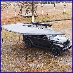 270° Car Awning Rooftop Tent Passenger Retractable Side Shade Outdoor Camping