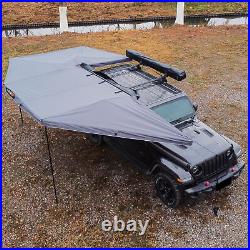 270 Degree Car Awning Rooftop Tent Passenger Side Shade Room for Outdoor Camping