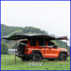 270° Universal Car Side Awning Tent Waterproof Sunshade For SUV/Truck Camp WithLED