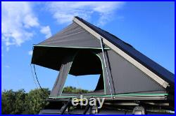 2-3 Person Aluminum Car Roof Top Tent with Ladder Triangle Hard Shell SUV Camping