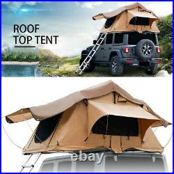 2-3 Person Camping Tent Car Roof Top Tent with Ladder Camping Hiking Sleep Outdoor