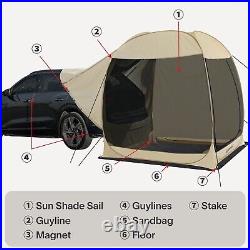 2-IN-1 Pop Up SUV Tent Car Tent Outdoor Camping Tent Portable Hiking Fishing