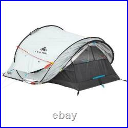 2 Man Person QUECHUA 2 Seconds Waterproof FRESH & BLACK POP-UP Camping Tent NEW