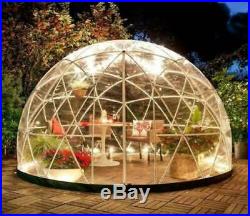 2 PC Garden Igloo Bubble Tent Geodesic Dome Greenhouse + Free Mosquito Net Cover