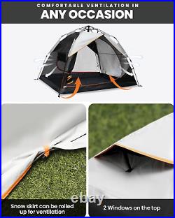 2 Person Camping Tent, 4 Seasons Lightweight Backpacking Tent, Waterproof and We