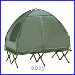 2 Person Foldable Camping Cot with Tent, Bedspread, Air Mattress 2 Person Foldable Camping Cot with Tent, Bedspread, Air Mattress
