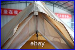 3M Waterproof Canvas Bell Tent Glamping Hunting Camping Tent Family Yurt