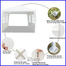 3X6m 4 Sides Portable Waterproof Home Use Waterproof Tent with Spiral Tubes White