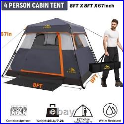 3/4 Person/6 Person Camping Tent Fast Cabin Tent with Setup Tent