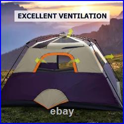 3/4 Person/6 Person Camping Tent Fast Cabin Tent with Setup Tent