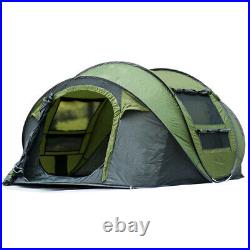 3-4 Person Automatic Pop Up Tent Waterproof Outdoor Large Camping Hiking Tent US