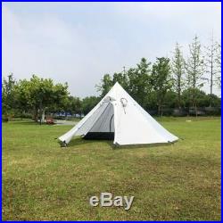 3-4 Person Camping Teepee Tent Outdoor Hiking Shelter Large Waterproof 20D Nylon