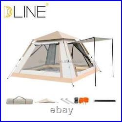 3-4 Person Camping Tent Waterproof Double Layer Sun Shelter for Backpacking