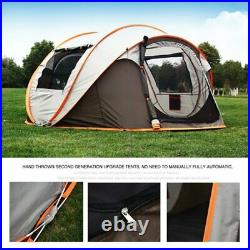 3-4 Persons Camping Tent Waterproof Auto Setup UV Sun Shelters Outdoor Hiking