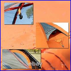3-4 Season 1-2-person Double Layer Backpacking Tent Orange-Single Person
