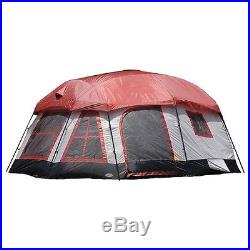 3 ROOM TENT FAMILY CABIN OUTDOOR CAMPING GEAR 8 PERSON SHELTER CARRY BAG STAKES