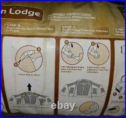 3 Room XL Vacation Lodge Tent 20ft × 11ft Sleeps 10 WithBag