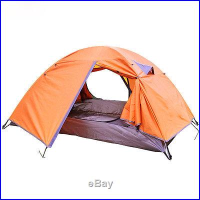 3 Season 2 Person Camping Tent Double-layer Waterproof Windproof Outdoor Hiking