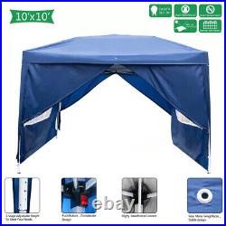 3x3m Two Doors & Two Windows Practical Waterproof Right-Angle Folding Tent Blue