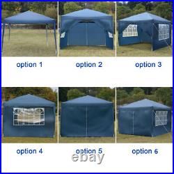 3x3m Two Doors & Two Windows Practical Waterproof Right-Angle Folding Tent Blue