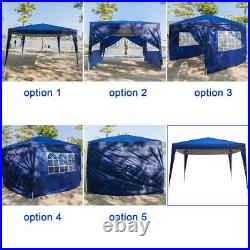 3x3m Two Doors & Two Windows Practical Waterproof Right-Angle Folding Tent Blue