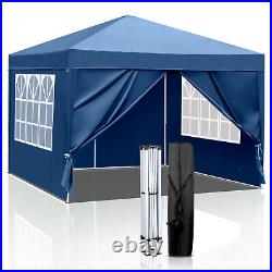 3x3m Two Doors & Two Windows Practical Waterproof Right-Angle Folding Tent Blue