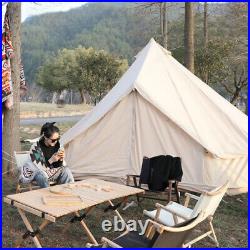4M/13Ft Camping Teepee Bell Tent Waterproof Pyramid Hiking Yurt Family Glamping