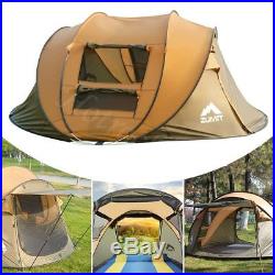 4-5 Person Automatic Pop Up Camping Hiking Tent Heavy Duty Waterproof Windproof