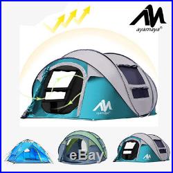 4-5 Person Outdoor Instant Pop Up Tent Double Layer Shelter for Camping Hiking