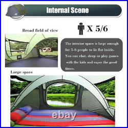 4-6 Person Automatic Instant Pop Up Outdoor Camping Tent Waterproof Double Layer