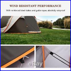 4- 6 Person Instant Pop Up Family Large Camping Tent Waterproof Hiking Dome Tent
