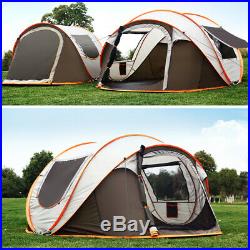 4- 6 Person Instant Pop Up Family Large Camping Tent Waterproof Hiking Dome Tent