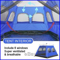 4-6 Person Large Family Camping Tent House Instant Pop Up Cabin Travel Hiking