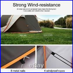 4-6 Person Ultralight Large Pop Up Automatic Camp Tent Wind Waterproof Shelter