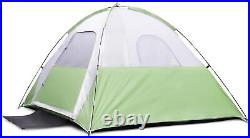 4 Person Dome Camping Tent Waterproof & Windproof Removable Rainfly