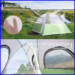 4 Person Dome Camping Tent Waterproof & Windproof Removable Rainfly