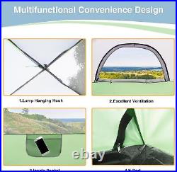 4 Person Dome Camping Tent Waterproof & Windproof Removable Rainfly