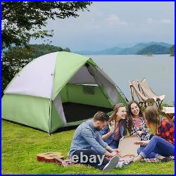 4 Person Dome Camping Tent Waterproof & Windproof Removable Rainfly