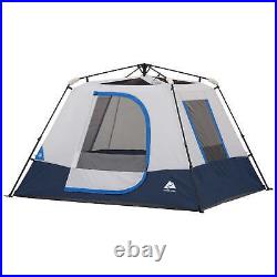 4-Person Instant Cabin Tent with LED Lighted Hub