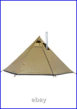 4 Persons 5lb Lightweight Tipi Hot Tents with Stove Jack, 7'3 Standing Room