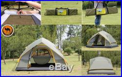 4 Season 4 Person Camping Tent Double-layer Waterproof Windproof Outdoor Hiking